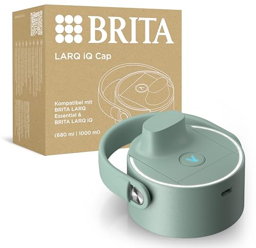 BRITA LARQ iQ Cap Digitaler Deckel LARQ Essential Trinkflaschen inkl. Hydration Tracking App & UV-C Selbstreinigungs-Technologie - neutralisiert 99,99% Bakterien