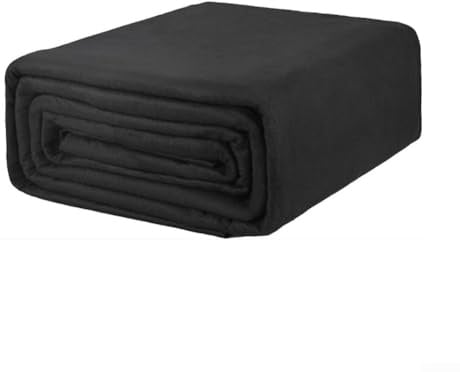 Hasaller Tapis de sol carré de 4 x 4 m - Résistant à l'humidité et antidérapant - Pour piscines extérieures, spas, débris - En polyester - Noir - 2 x 3 m - 3 x 3 m - 3 x 4 m (4 x 4 m)