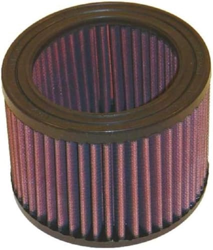 K&N E-2400 Waschbarer und wiederverwendbarer KFZ Tauschluftfilter Rot