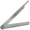 hedue® Stahlschmiege T720 - Winkelschmiege aus rostfreiem Stahl, Schmiege Winkelmesser 20 cm