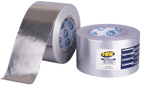 OPTION TAPE SPECIALTIES HPX AL7550 Aluminium-Klebeband für Halt und Abdichtung, 75 mm x 50 m