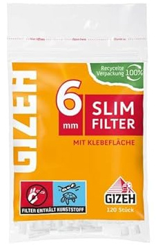 Gizeh Slim Filter 6mm mit Klebefläche 50x 120 (6000)