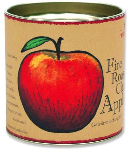 Feuer & Glas - Apfelsaft Gewürz Fire Roasted Cinnamon Apple Spice 4er Pack (je 180gr)