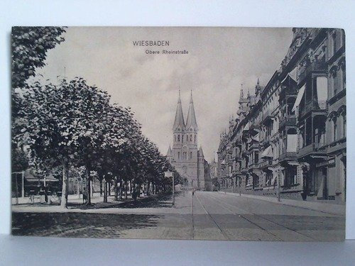 Postkarte: Wiesbaden - Obere Rheinstraße
