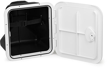 wellenshop Ablagefach für Gasflasche bis 3 kg Konsole Boot Behälter Ablage Luke Staufach Seitenfach