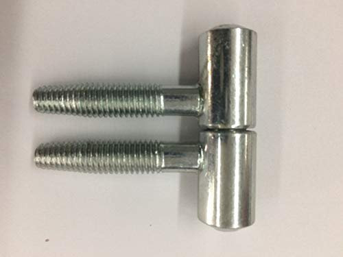 Cerniere tipo ANUBA AGB per porte e finestre in legno a 2 gambi MOD.118 AGB diametro cerniera mm.14 finitura Zinco Silver altezza 49 mm. pezzi 4