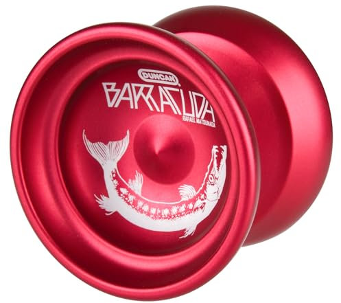 Duncan Toys Barracuda Yo-Yo, nicht reagierendes Pro-Level-Jojo, konkaves Lager und Aluminiumkörper, rot