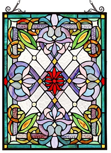 Capulina Buntglas-Fensterpaneele im Tiffany-Stil, Fensterbehänge | Sonnenfänger, Kunsthandwerk, Fensterdekoration