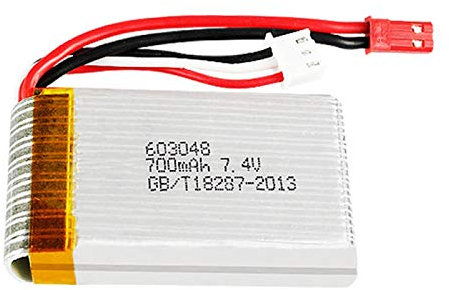 Batterie Lipo 7,4 V 700 mAh pour MJXRC X600 F46 X601H pour JXD391 FT007 LH-X6 X5 X3 X3N Pièces de jouets RC 7,4 V 25C XH2.54