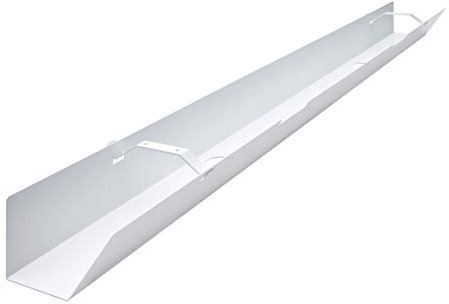 EISNHAUER ® Kabelwanne Basic abklappbar gegen den Kabelsalat am Schreibtisch (1470 mm, Weiß)