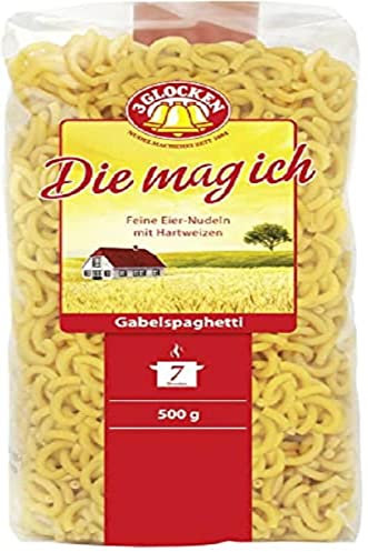 3 Glocken Die mag ich Nudeln, Gabelspaghetti 500 g