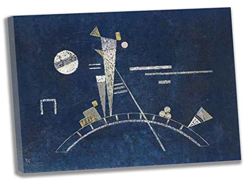 Wassily Kandinsky《Fragil》Leinwandbilder Kunstdruck Bilder Reproduktion Leinwanddruck Bilder Leinwand Gemälde Wanddekoration gerahmt fertig zum Aufhängen（20x28cm）8x11inch,Gerahmt)