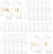 20 Stück transparentes Bogen-Acrylschild mit 20 Ständer, Acryl-Blanko-Platte, Sitzkarten, gewölbt, runde Oberseite, Gäste-Namen, Karten, Tischnummern für Hochzeit, Party, Veranstaltung, Dekoration