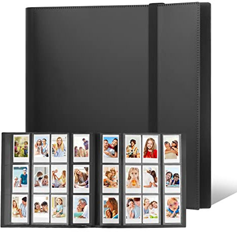 Rekeen 672 Taschen Fotoalbum für Fujifilm Instax Mini & Polaroid Sofortbildkamera, 2x3 Film, Schwarz