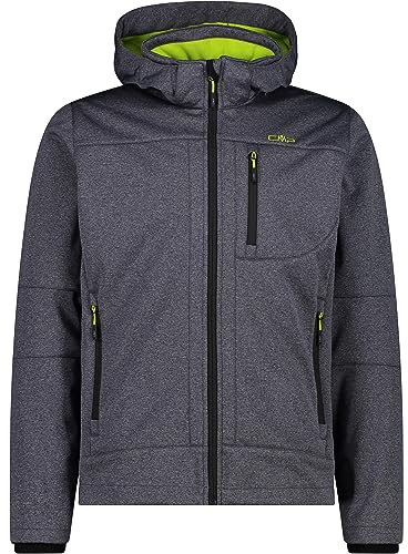 CMP - Man Jacket Zip Hood, Titanium Mel.-Acid, 56