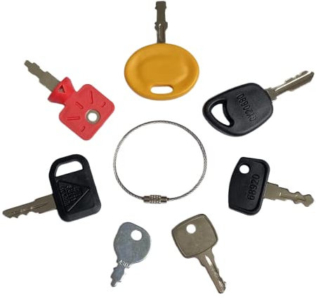 (7) Master Lawn Mower Key Set for Honda,John Deere,Husqvarna,Toro,Ariens,Gravely,Wright,Simplicity,Snapper,Exmark,Scag,Craftsman,Kubota,Troy-Bilt,Craftsman,Murray,Cub Cadet,MTD,Ferris,Dixie Chopper