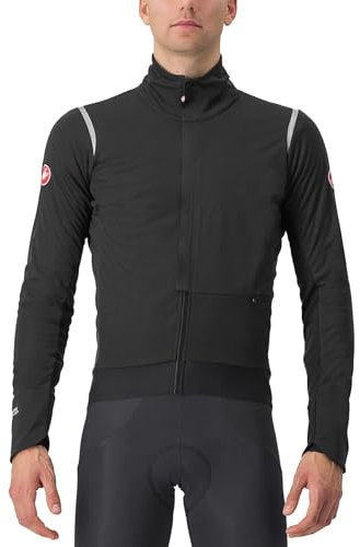 CASTELLI 4523505-085 ALPHA DOPPIO ROS JKT Jacket Unisex LIGHT BLACK/SILVER Größe XXL