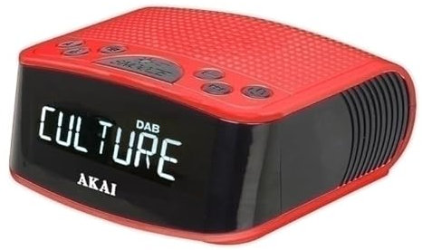 AKOR - Radio-RÉVEIL FM/Dab+ ET USB DE Charge - Rouge - - AKOR - Rouge