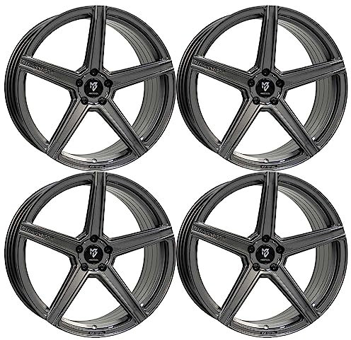 4x MB Design Felgen KV1S 9.5Jx20 ET45 5x112 Glanzgrau kompatibel mit VW ID.4