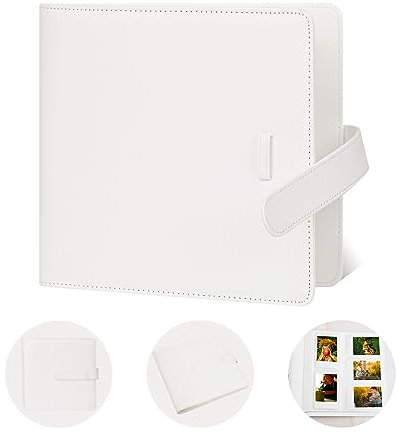 Álbum de Fotos 360 Bolsillos para Fujifilm Instax Mini 12 11 9 8+ 8 90 40 Cámara Instantánea, Polaroid Snap/PIC-300/Z2300/ SocialMatic Cámaras Instantáneas & Zip Impresora Instantánea (Blanco)