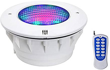 WZYJLyds Focos de Piscina Empotrable par56 con Control Remoto proyector Piscina 12V AC IP68 a Prueba de Agua para Piscina enterrada, Estanque(12W)