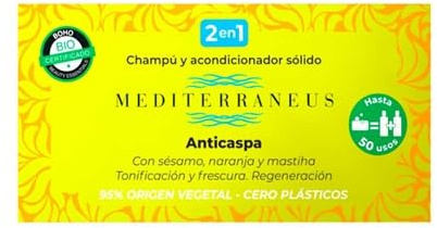 Shampoo Acond, Solid, antikhaltig, 50 g MEDITERRANEUS