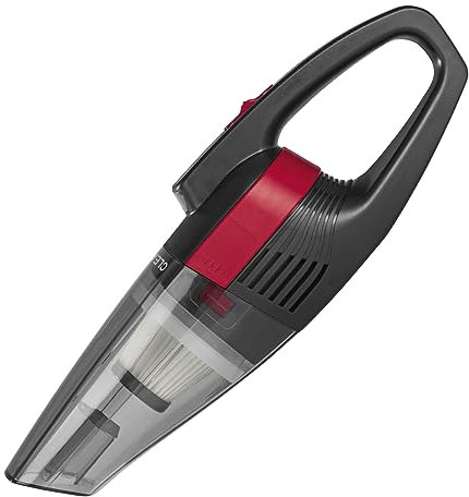 CLEANmaxx Akku-Handstaubsauger | Kabelloser Staubsauger für den Innenraum | Ideal für die Auto-Reinigung Dank starker Saugkraft & Beutellosem-Design | Auch geeignet für Tierhaare [mit 2 Aufsätzen]