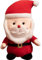 Herfair Kuscheltier Weihnachten Plüschtier Weihnachtsmann Schneemann Elch Plüschpuppen Cartoon Wurfkissen Dekokissen Plüsch Spielzeug Stofftier Geschenk für Weihnachts (Weihnachtsmann,25 cm)