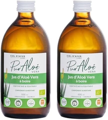 PUR'ALOE Jus à Boire 500 ml (Lot de 2)