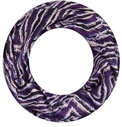 Majea Loop Schal Damen Schlauchschal Halstuch schmaler Loopschal (880050) (lila 13)