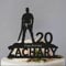 Custom Viking Birthday Cake Topper Baby Shower Party Decorations, 6-7.8 Inch Acrylic or Wood Material Option