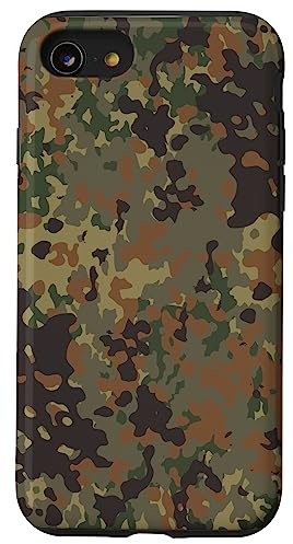 Flecktarn Camo - Deutsche Tarnung Hülle für iPhone SE (2020) / 7/8