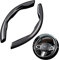Coprivolante per auto, Coprivolante universale in Fibra di Carbonio, Misura standard universale 14 1/2-15 per Auto, Camion, SUV, Furgoni, Presa e Durata Migliorate