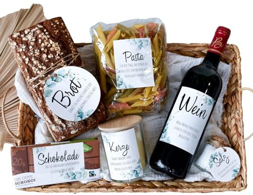 Einweihungsgeschenk Brot Salz Etiketten | 6 Anhänger - Aufkleber | Geschenk zum Einzug, Umzug, Einweihung neues Zuhause | Einzugsgeschenk