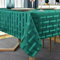 SASTYBALE Nappe rectangulaire de Noël infroissable en tissu à carreaux vintage pour cuisine, banquet, fête (Oblong, 152 x 305 cm, 10 à 12 places), vert)
