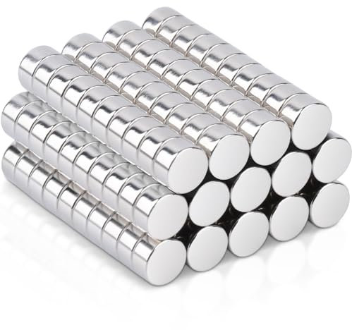 MAGXCENE 140 Stück Magnete Stark 6x3mm, Neodym Magnete Magnete Stark, Kleine Magnete Stark Magnete Klein Rund Mini Magnete für Magnettafel, Kühlschrank, Whiteboard, Fotos, Pinnwand, Büro