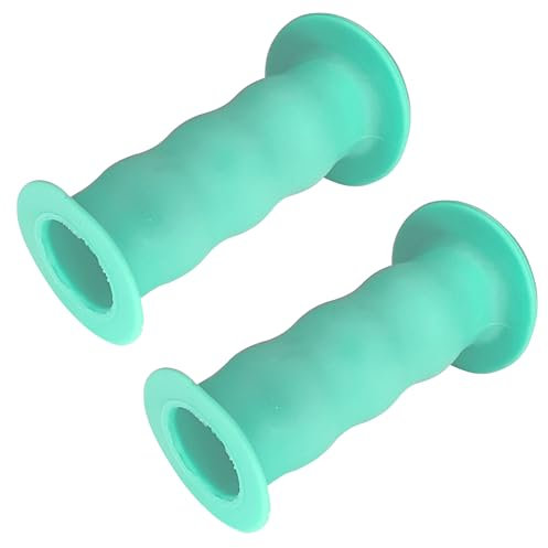 cyclingcolors Fahrradgriffe kinderfahrrad lenkergriffe mit sicherheits 22mm länge 85mm Griffe Gummi Grips griffgummi Dreirad Roller Paar, Türkis
