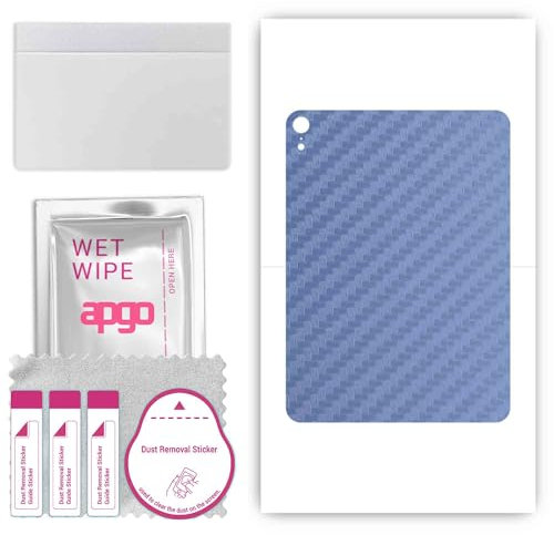 apgo Rückseite Schutzfolie, Skin, kompatibel mit Apple iPad mini Wi-Fi, Hinten Displayschutzfolie aus Vinylfolie, kratzfest, einfache Montage - Carbon Marine
