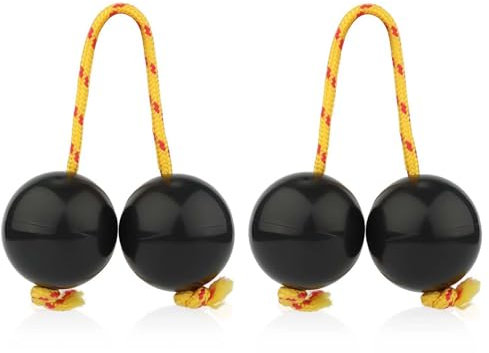 Lot de 2 paires de shakers Kashaka Aslatua - Instrument rythmique - Percussion à la main - Instruments de musique traditionnels africains pour enfants et adultes - Pour mariage, fête, musique