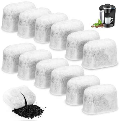BAIFULAI 12 Stück Holzkohle Wasserfilter, Wasserfilter Kartuschen, Kaffeemaschinen Ersatz für Wasserfilter, Kohlefilter, Water Filter, Aktivkohlefilter Kohlefilter, Wasserfilter Wasser Filterpatrone
