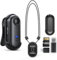BOBLOV W4 4K Body Camera, Wearable 128GB Body Cam with 360°Rotate Clip & Magnetic Clip, 90 Minutes for Recording, Mini Camera Easy to Use for Lecture, Traveling, Pet Walking(128GB)