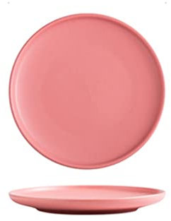 Lot de 2 saladiers et assiettes à dîner en céramique pour la maison et le café, idéal pour les desserts, gâteaux, collations et nouilles