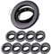Sweet Led Einbaustrahler 230V Schwarz 10er Set – Schwenkbare Deckenspots Rund Ø68mm – Einbaurahmen mit GU10 Fassung für Decke & Innenbereich