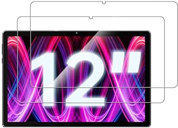 (2 Packs) Protective Film For TECLAST T60 PLUS 12 inch Tablet Android Tablet Tempered Glass Screen Protector - High Transparency, Scratch Resistant, Anti-Fingerprint