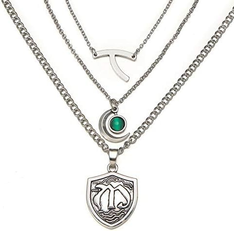 PRINCESS CUTENESS STORE Hope Mikaelson Halskette mit 3-lagigem Vampirvermächtnis-Anhänger mit Familienwappen