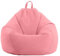 PRIOKNIKO Bodenkissen Lazy Sofa Sitzsack Tatami Matte Einfaches Schlafzimmer Einzel Sitzsack Sofa Stuhl Ungefüttert XL:100X120Cm Rosa (Kein Füllstoff)