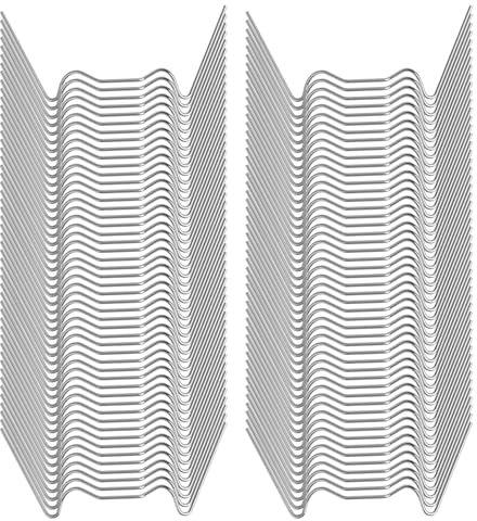 100pcs Greenhouse Glass Clips Set - Durable Stainless Steel W and Z Spring Clips for Securing Greenhouse Glass Panels, Suitable for Aluminum Frame Greenhouses, Essential Greenhouse Repair Accessories