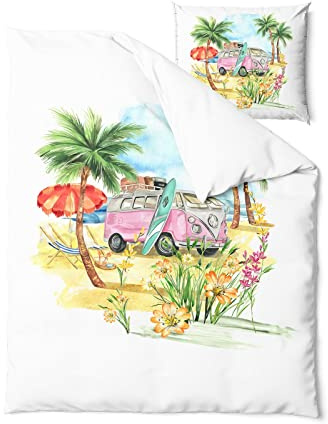 Traumschlaf Mako-Satin Bettwäsche Camper