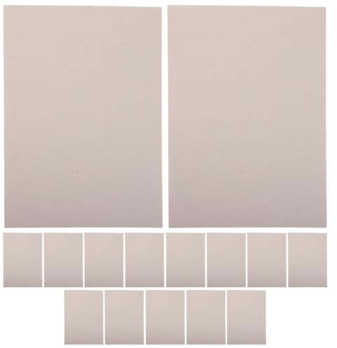 SOLUSTRE 15 st 80pt/2mm gråkartongark för hantverk, A4-spånskiva | Arkitekturkartong, grå spånskiva, för underlag, skolbokbindning, scrapbooking, fotobakgrund, gör-det-själv-projekt