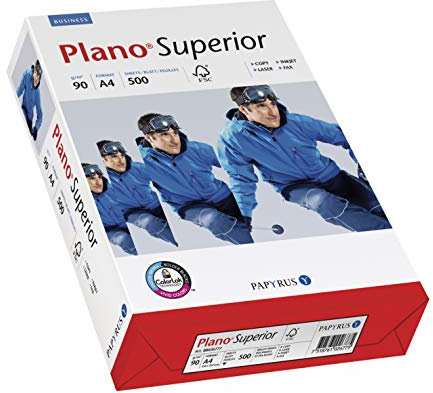 Papyrus 88026780 Druckerpapier Planosuperior 90g/m²: DIN-A4, 500 Blatt, hochweiß